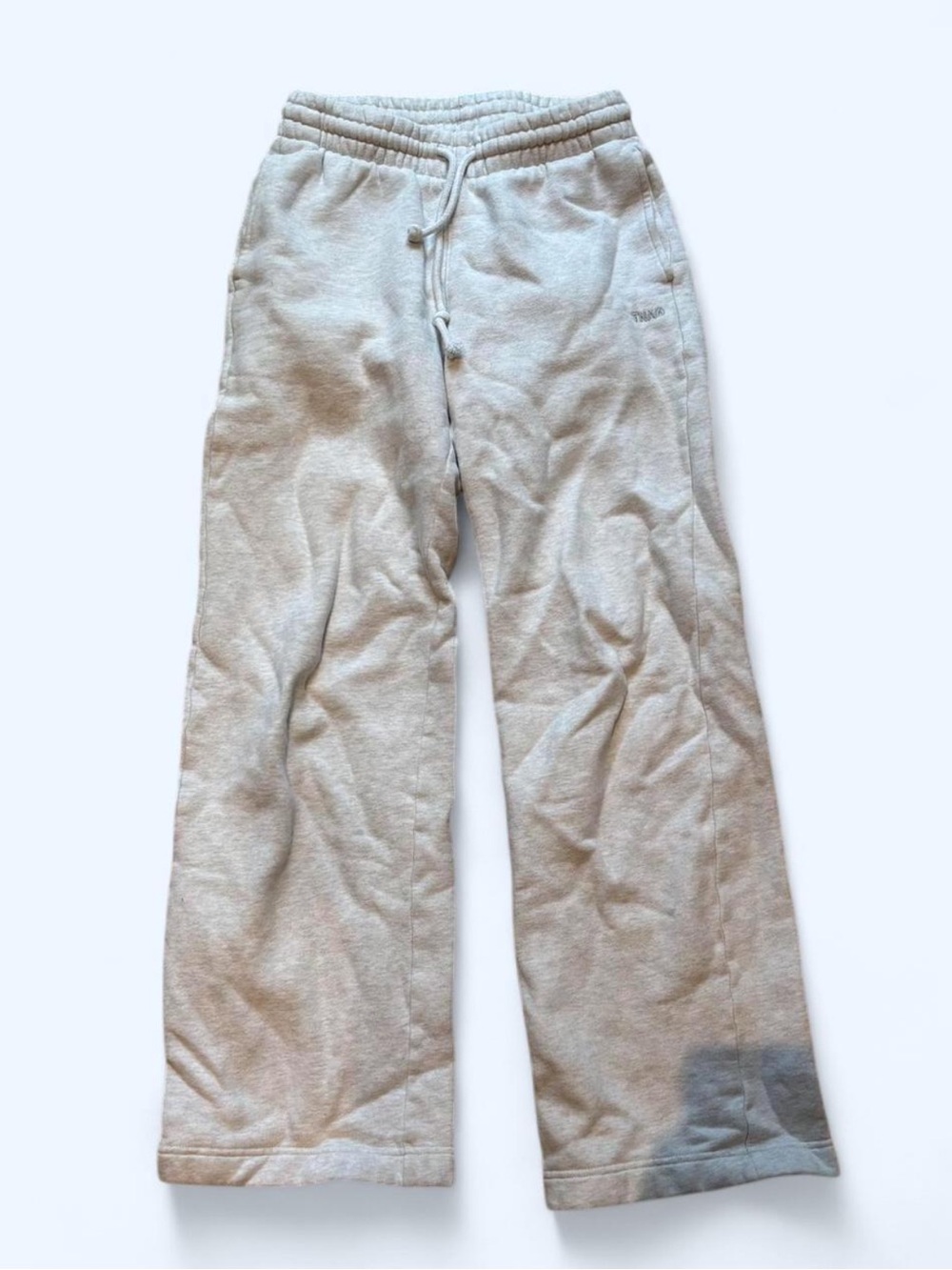 TNA Light Gray Sweatpants with Drawstring- small stain shown in last photo
